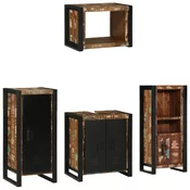 vidaXL Komplet pohištva za kopalnico 4 pcs Trden recikliran les