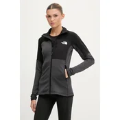 Mikina The North Face Polartec Powergrid Stormgap Jacket Asphalt Grey/ TNF Black L