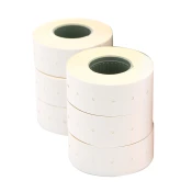 ETIKETE ZA NUMERATOR APLI 26X16 DVOREDNE, BELE, ODSTRANLJIVE, OGLATE 6X1000