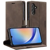 Overboard Ovitek za Samsung Galaxy A54, denarnica Vintage s preklopom, barva kave