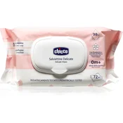 Chicco Delicate Wipes 72Pcs With Flip Cover