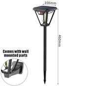 KJB Solarna LED luč s senzorjem PIR za tla ali steno, 4 kosi