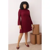 Trendyol Curve Ženska haljina Tbbaw26Ah00000, Bordo