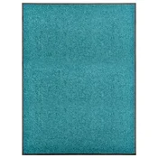 Vidaxl Pralni predpražnik cyan moder 90x120 cm