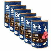 Konzervirana hrana Brit premium by Nature Beef & Tripe 6x400 g