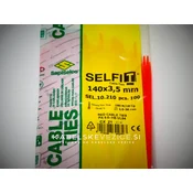 Kabelske vezice rdeče 140x3,5 mm - SapiSelco (1 pak/100 kos) SEL.10.210R