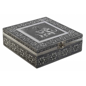 Kutija za nakit elephant silver 18x18x6