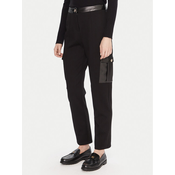 Gaudi Hlače iz tkanine 521BD24003 Črna Slim Fit