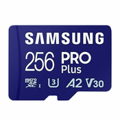 slomart kartica samsung pro plus sdxc 256 gb u3 a2 v30 (mb-md256sa/eu)