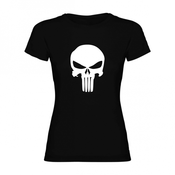 Woman T shirt Angry Skull
