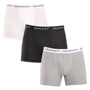 Bokserice Gant 3-pack za muškarce, boja: siva