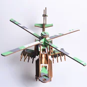 3d drvena slagalica Helikopter- Apač