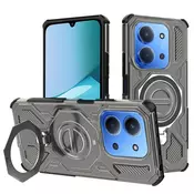 Hibridni ovitek Carbon Shield Pro za Xiaomi Redmi 15C 4G/Redmi 15C 5G/Poco C85 - smoke black