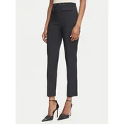 Elisabetta Franchi Hlače iz tkanine PA-195-66E2-V320 Črna Slim Fit