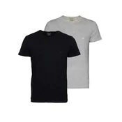 Emporio Armani Majica siva / svetlo siva / črna