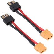 2 Pieces 12AWG with XT60 Female Connector Silicone Cable Adapter Compatible with Traxxas RC LiPO NiMH ESC Charger, 10CM