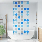 Vidaxl Rolo zavesa za prho 120x240 cm krogi