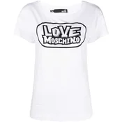 Love Moschino Ženska majica kratkih rukava W4F303FM3876-A00, Bela