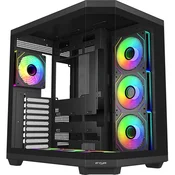 FSP U580 ARGB mid-tower kucište za racunalo s prozorom, bez napajanja, crno U580-BA