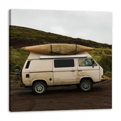 shumee Platno s potiskom Vintage Camper 60x60 cm