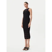 PINKO Pletena obleka Allan 105190 A2LW Črna Regular Fit