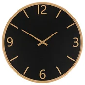 Autronic Stenska ura premer 60 cm, melaminsko-kovinsko ogrodje, črno-zlato (HW4016)