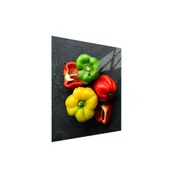 shumee Steklena deska za rezanje 45x52 Pepper