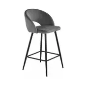 Barska stolica 89x49 cm siva/crna