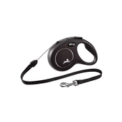 Flexi povodec New Classic S do 12 kg vrvica - 8 m črn - Pasji povodci - Roza