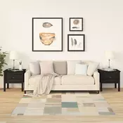Vidaxl vidaXL Stranske mizice, komplet 2, črne, 50x50x49 cm, borovina