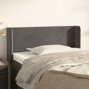 vidaXL vidaXL Vzglavje z ušesi temno sivo 93x16x78/88 cm žamet, (20739150)