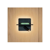 Ideal Lux - LED Stenski reflektor PIANO LED/11,5W/230V USB črna