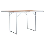 Vidaxl Zložljiva miza za kampiranje iz aluminija 180x60 cm