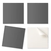 shumee Vinilne ploščice z vzorcem za dnevno sobo, samolepilne, sivo-rjave barve, 9x30x30 cm
