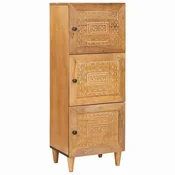 Vidaxl Visok predalnik Svetlo rjava 40 x 33 x 110 cm trden mangov les