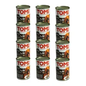 TOMI Vlažna hrana za pse u konzervi, 5 vrsta mesa, 1200g, 12kom