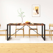 vidaXL Jedilna miza iz masivnega predelanega lesa 180 cm