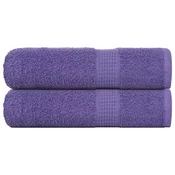 Vidaxl Brisače za roke FROGN 2 kosa vijolične 50x100 cm 360 g/m2