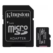 KINGSTON A1 MicroSDXC 128GB 100R class 10 SDCS2128GB + adapter