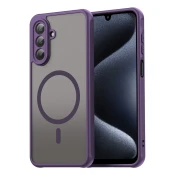 Hibridni ovitek HaloFrost II MagSafe za Samsung Galaxy A17 4G/A17 5G - purple