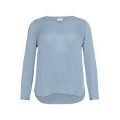 KAFFE CURVE Bluza KCAmi svetlo modra