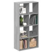 shumee vidaXL Polica, siva sonoma hrastova, 69,5 x 29 x 137,5 cm