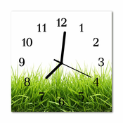 tulup.si Steklena kvadratna ura Grass 30x30 cm