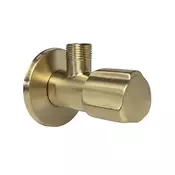 Kotnični ventil 02 1/2 x 3/8 Brush Gold