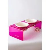 Paws & Whiskers Set cinija za hranu za kucne ljubimce, 3 komada, Roze