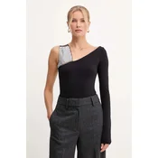 Patrizia Pepe Bodi 2M4504/338-J4R0 Črna Slim Fit