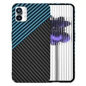 Trden TPU ovitek Techsuit Carbonite FiberShell za Nothing Phone (1) - blue pulse