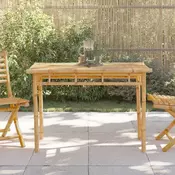 Vidaxl vidaXL Vrtna jedilna miza 110x55x75 cm bambus