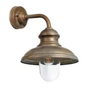 Moretti Luce Zunanja stenska svetilka Mill 1595 medeninasta starinska/čista - Antični - starinska medenina, prozorno - Kovina