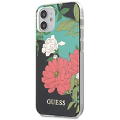 Guess GUHCP12SIMLFL01 iPhone 12 mini 5,4 čierny/black NÂ°1 Flower Collection (GUE000984)